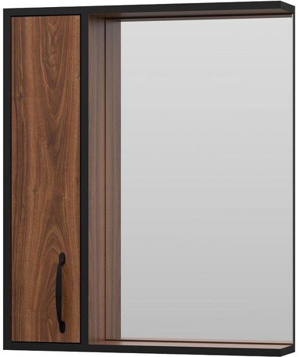 Зеркало со шкафом Misty Кедр 60 L П-Кед04060-011Л Орех Черное