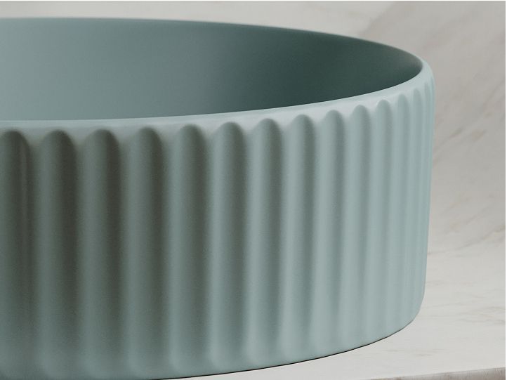 Умывальник CERAMICANOVA Element чаша накладная круглая (цвет Зеленый Матовый) CN6057MLG