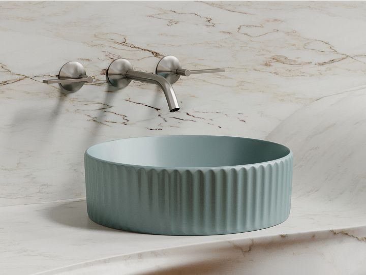 Умывальник CERAMICANOVA Element чаша накладная круглая (цвет Зеленый Матовый) CN6057MLG Умывальник CERAMICANOVA Element чаша накладная круглая (цвет Зеленый Матовый) CN6057MLG