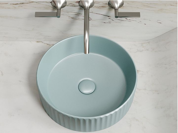 Умывальник CERAMICANOVA Element чаша накладная круглая (цвет Зеленый Матовый) CN6057MLG Умывальник CERAMICANOVA Element чаша накладная круглая (цвет Зеленый Матовый) CN6057MLG