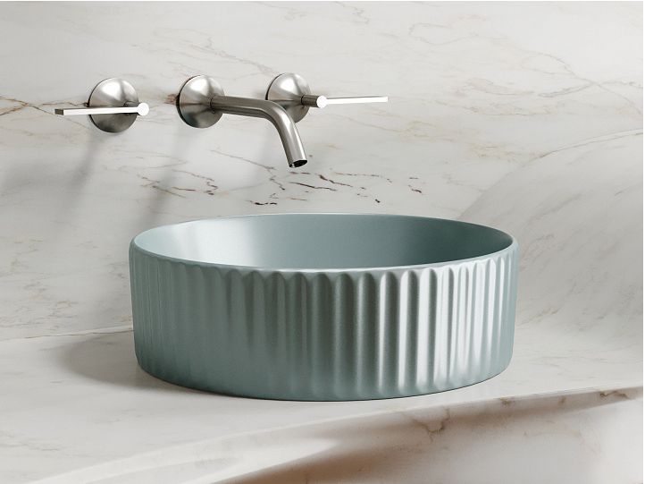 Умывальник CERAMICANOVA Element чаша накладная круглая (цвет Зеленый Матовый) CN6057MLG Умывальник CERAMICANOVA Element чаша накладная круглая (цвет Зеленый Матовый) CN6057MLG
