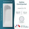 Чугунная ванна Delice Continental 150х70 DLR230612-AS без отверстий под ручки с антискользящим покрытием