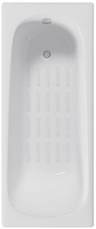 Чугунная ванна Delice Continental 150х70 DLR230612-AS без отверстий под ручки с антискользящим покрытием