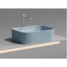 Умывальник CERAMICANOVA Element чаша накладная прямоугольная (цвет Голубой Матовый) CN6052ML