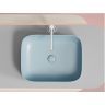 Умывальник CERAMICANOVA Element чаша накладная прямоугольная (цвет Голубой Матовый) CN6052ML