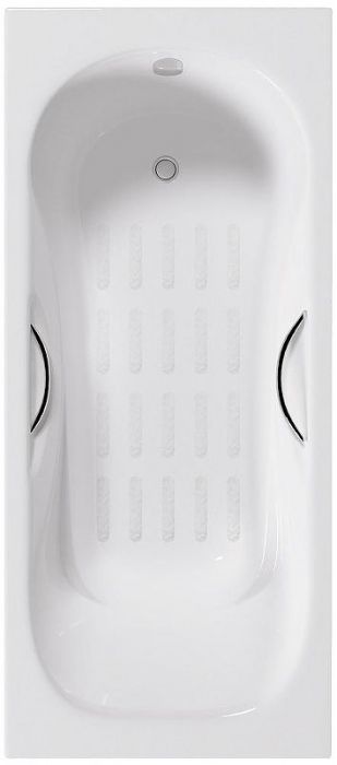Чугунная ванна Delice Malibu 140х75 DLR230628R-AS с отверстиями под ручки с антискользящим покрытием