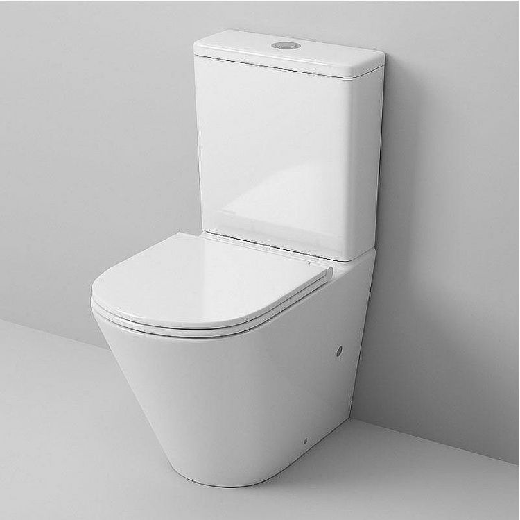 Унитаз компакт Grossman Tornado GR-4450SQ Белый глянцевый с бачком и сиденьем Микролифт