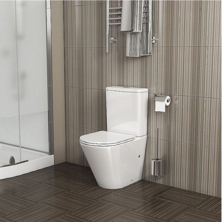 Унитаз компакт Grossman Tornado GR-4450SQ Белый глянцевый с бачком и сиденьем Микролифт