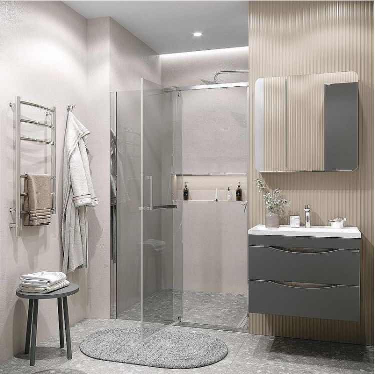 Душевая дверь Grossman Pragma 110 100.K33.03.110.10.00 профиль Хром стекло прозрачное