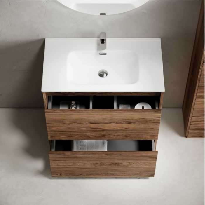 Тумба напольная под раковину SANCOS Libra Floor, дуб чарльстон 790х450х840 мм, LB80FECH