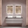 Тумба подвесная SANCOS Snob T, Doha Soft 790х445х500, под столешницу без отверстия под смеситель, цвет Black Sky, SNT80SM
