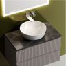 Тумба подвесная SANCOS Snob T, Doha Soft 790х445х500, под столешницу без отверстия под смеситель, цвет Black Sky, SNT80SM