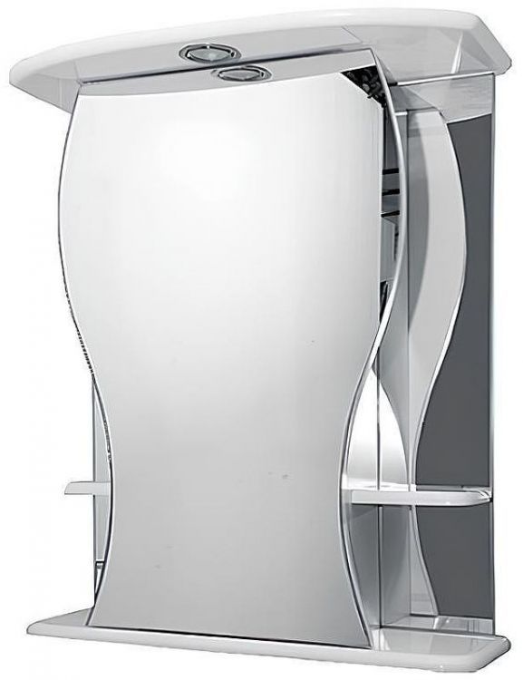 Зеркальный шкаф Misty Карина 60 L Э-Крн02060-01СвЛ с подсветкой Белый
