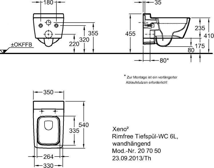 Унитаз подвесной Keramag Xeno?, 207050000 Унитаз подвесной Keramag Xeno?, 207050000
