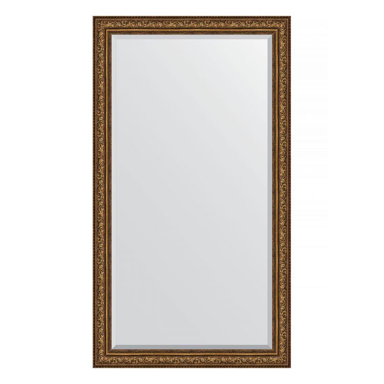 Зеркало EVOFORM  EXCLUSIVE FLOOR BY 6177 115x205 виньетка состаренная бронза 109 мм пристенное напольное с фацетом в багетной раме
