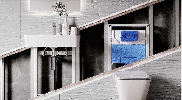Инсталляция Ideal Standard Prosys TT00007/121JG для унитаза с клавишей смыва Хром матовый