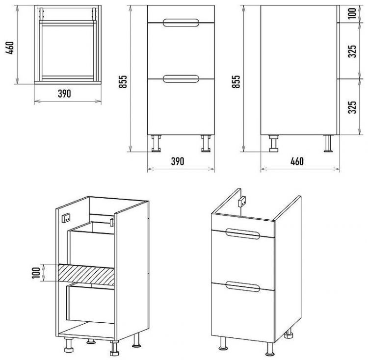 Тумба с раковиной Misty Байкал 100 R УТ000014753 Белая