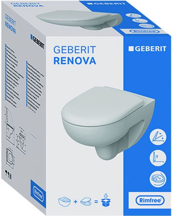 Унитаз Geberit Renova 500.801.00.1 с сиденьем Микролифт