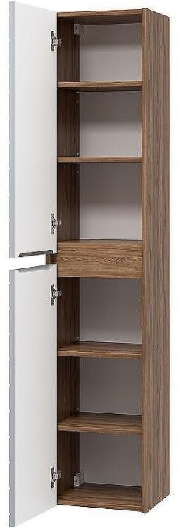 Шкаф пенал Brevita Chester 35 CHE-05035-4950По подвесной Серый матовый Дуб Чарльстон темно-коричневый