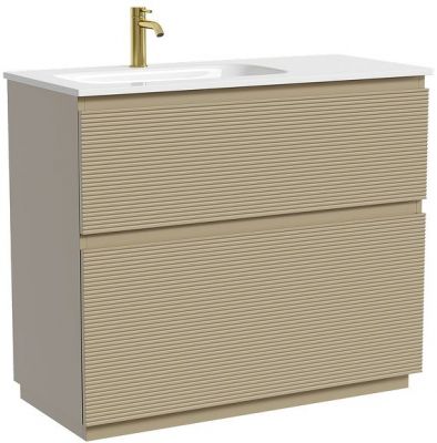 Тумба под раковину Sancos Folk Floor 100 L FL100FLCP цвет Капучино
