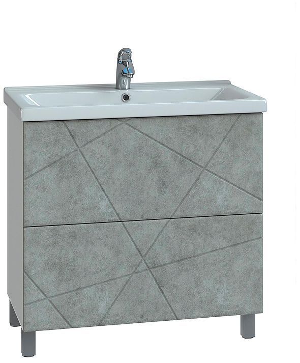 Тумба под раковину Vigo Geometry 70 016 цвет Бетон Белый