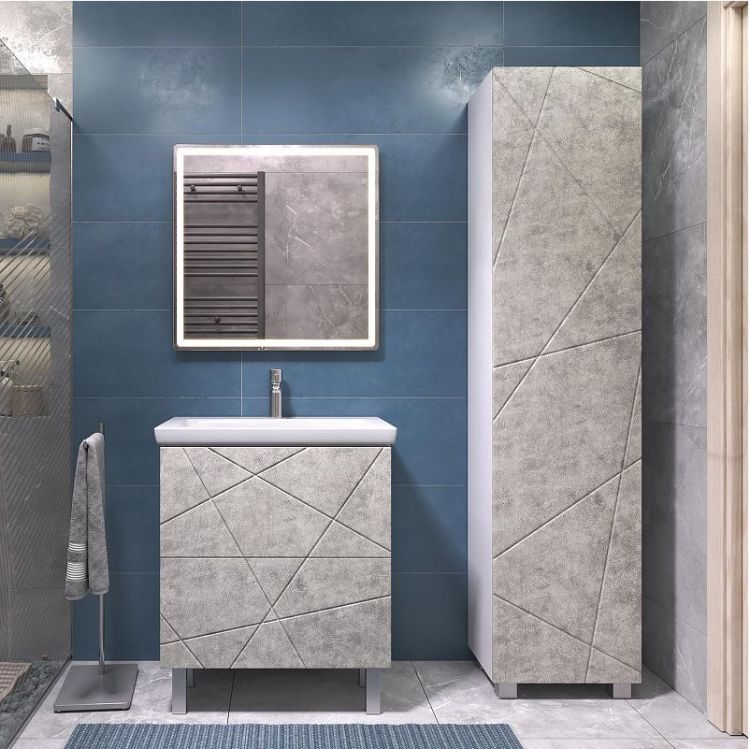 Тумба под раковину Vigo Geometry 70 016 цвет Бетон Белый