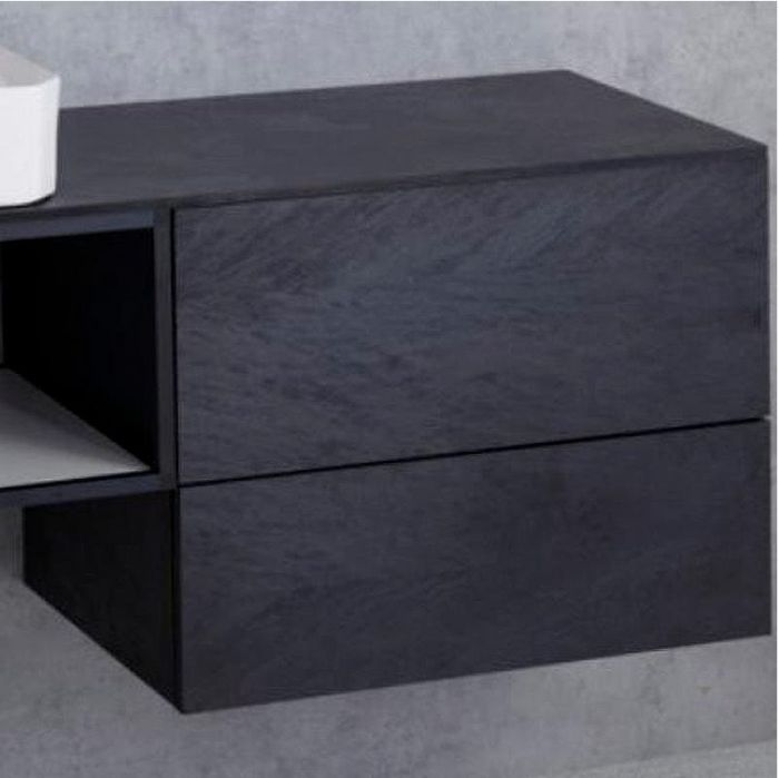 Тумба Cezares Cadro 70 CADRO-70-2C-SO-NR-BLUM подвесная Nero