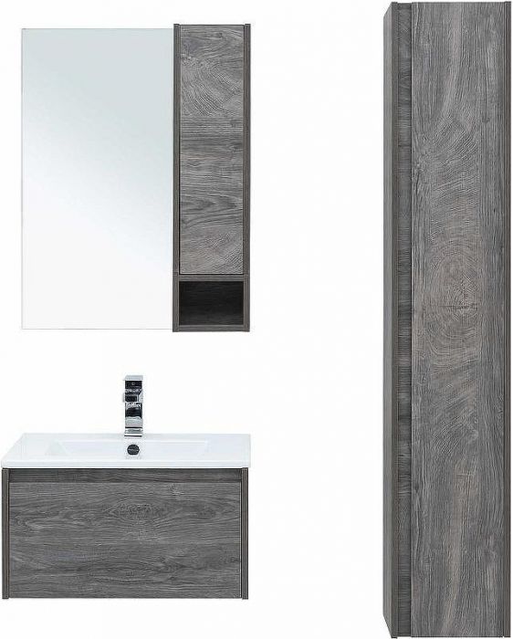 Комплект мебели для ванной STWORKI Карлстад 60 418798 подвесной Дуб рошелье