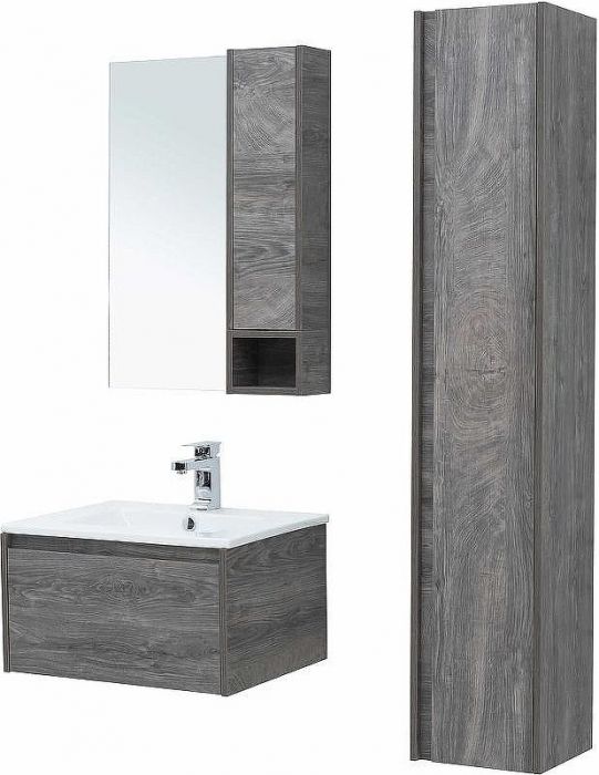 Комплект мебели для ванной STWORKI Карлстад 60 418798 подвесной Дуб рошелье