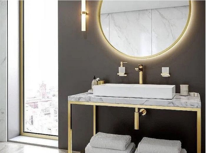 Смеситель для раковины Hansgrohe Talis E 71716990 Полированное золото