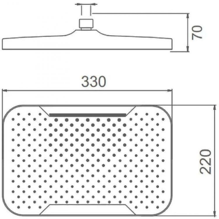 Верхний душ Splenka S451.54 Хром