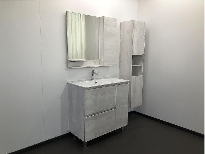 Зеркало со шкафом Comforty Верона 90 00004136714 Дуб белый