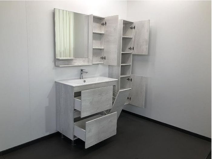 Зеркало со шкафом Comforty Верона 90 00004136714 Дуб белый