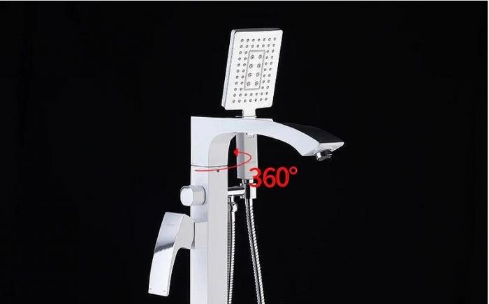 Смеситель для ванны Gappo G07 G3007-8 Белый Хром