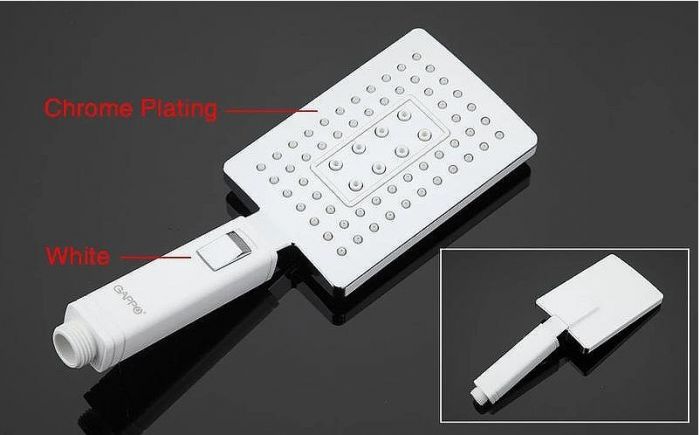 Смеситель для ванны Gappo G07 G3007-8 Белый Хром
