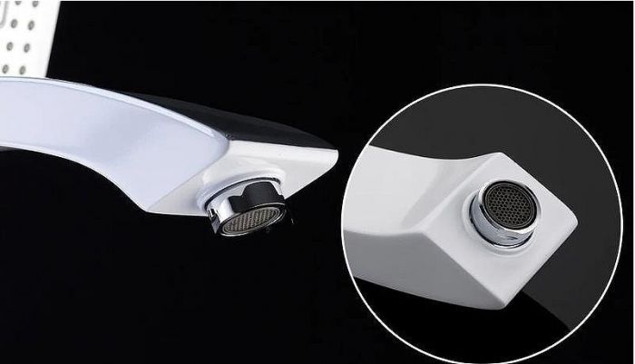 Смеситель для ванны Gappo G07 G3007-8 Белый Хром