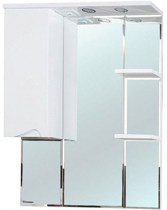Зеркало со шкафом Bellezza Эйфория 80 L 4619113002014 с подсветкой Белое