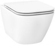 Унитаз Wellsee Pure BY Wellsee 182602001 подвесной цвет Белый глянцевый с сиденьем Микролифт