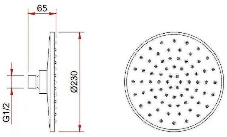 Верхний душ Berges Nardis R Black 072004 Черный матовый Верхний душ Berges Nardis R Black 072004 Черный матовый