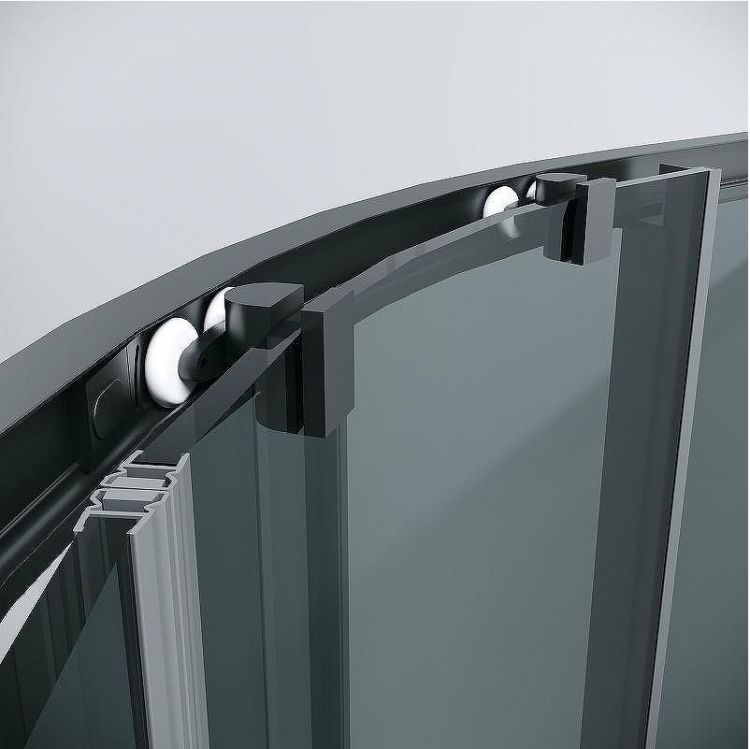 Душевой уголок Grossman Cosmo 80х80 301.K33.02.8080.21.10 профиль Черный матовый стекло тонированное