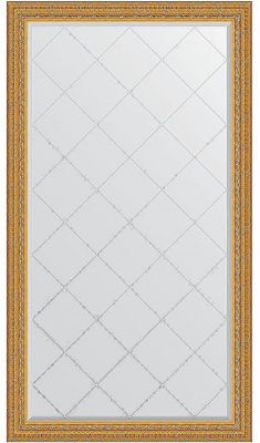 Зеркало Evoform Exclusive-G 169х95 BY 4396 с гравировкой в багетной раме - Сусальное золото 80