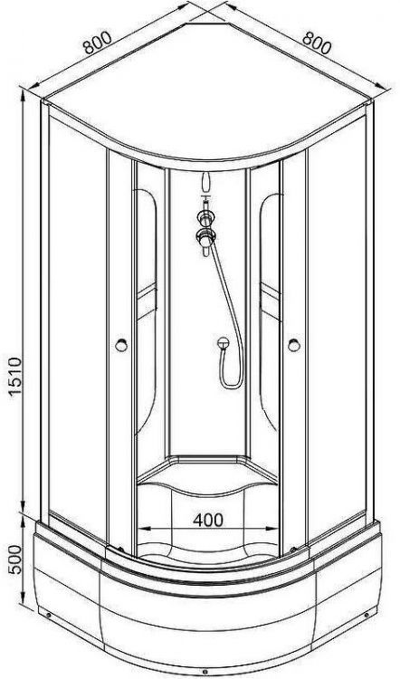 Душевая кабина Avacan 80 L980N без гидромассажа