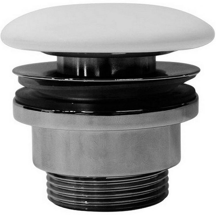 Донный клапан GSI PVC09 Click-Clack Белый матовый