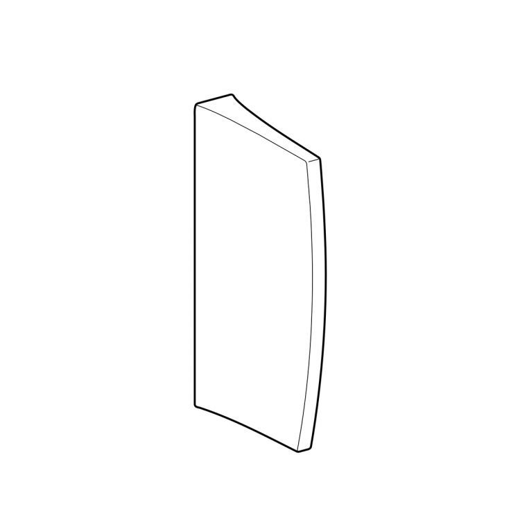 Разделительная перегородка Geberit для писсуара, керамика, 40х10х70 см Разделительная перегородка Geberit для писсуара, керамика, 40х10х70 см