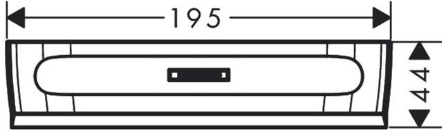 Hansgrohe WallStoris Скребок,цвет: матовый черный