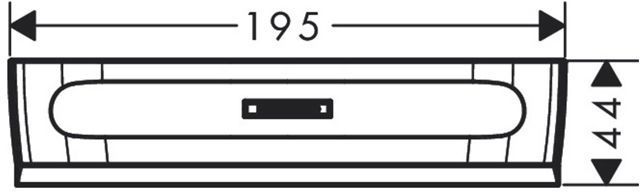 Hansgrohe WallStoris Скребок,цвет: матовый черный