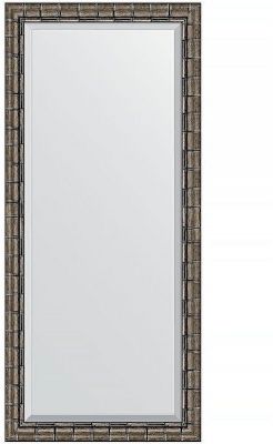 Зеркало Evoform Exclusive 163х73 BY 1206 с фацетом в багетной раме - Серебряный бамбук 73