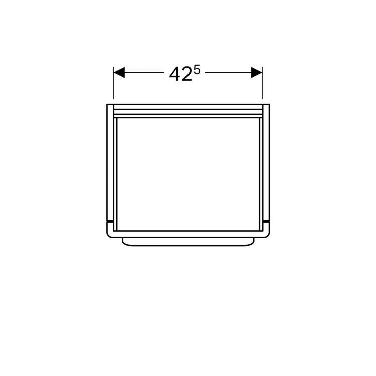 Тумба под раковину Geberit myDay, 50x41, какао с молоком [Y824061000]