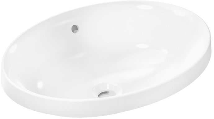Hansgrohe Xuniva D Раковина 55x40см., встраиваемая, без отв., цвет: белый
