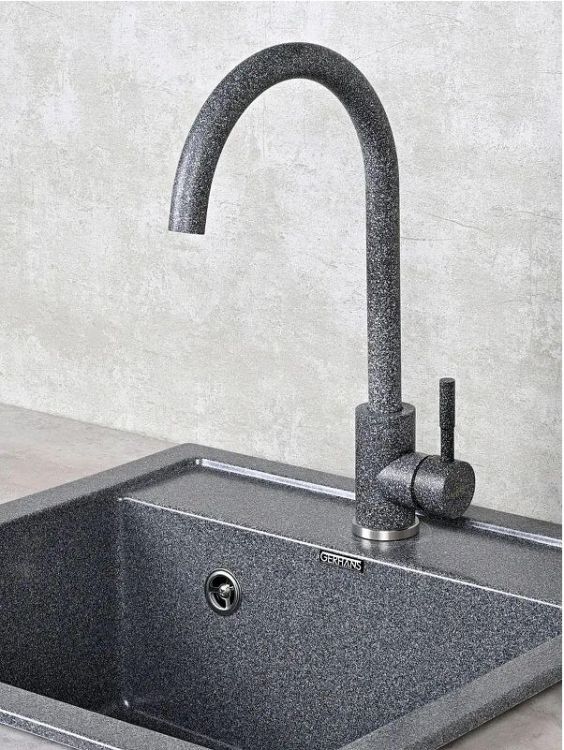 Смеситель для кухни Wisent W4998-3-24 цвет Графит Смеситель для кухни Wisent W4998-3-24 цвет Графит